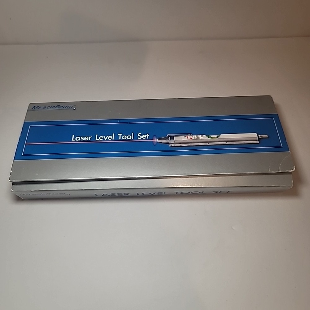 Miracle Beam Laser Level Tool Set NOS